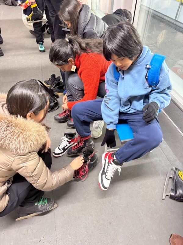Winter Camp Ice Skating in Tokyo